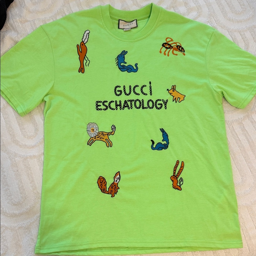 Gucci Bright Green Eschatology Tee